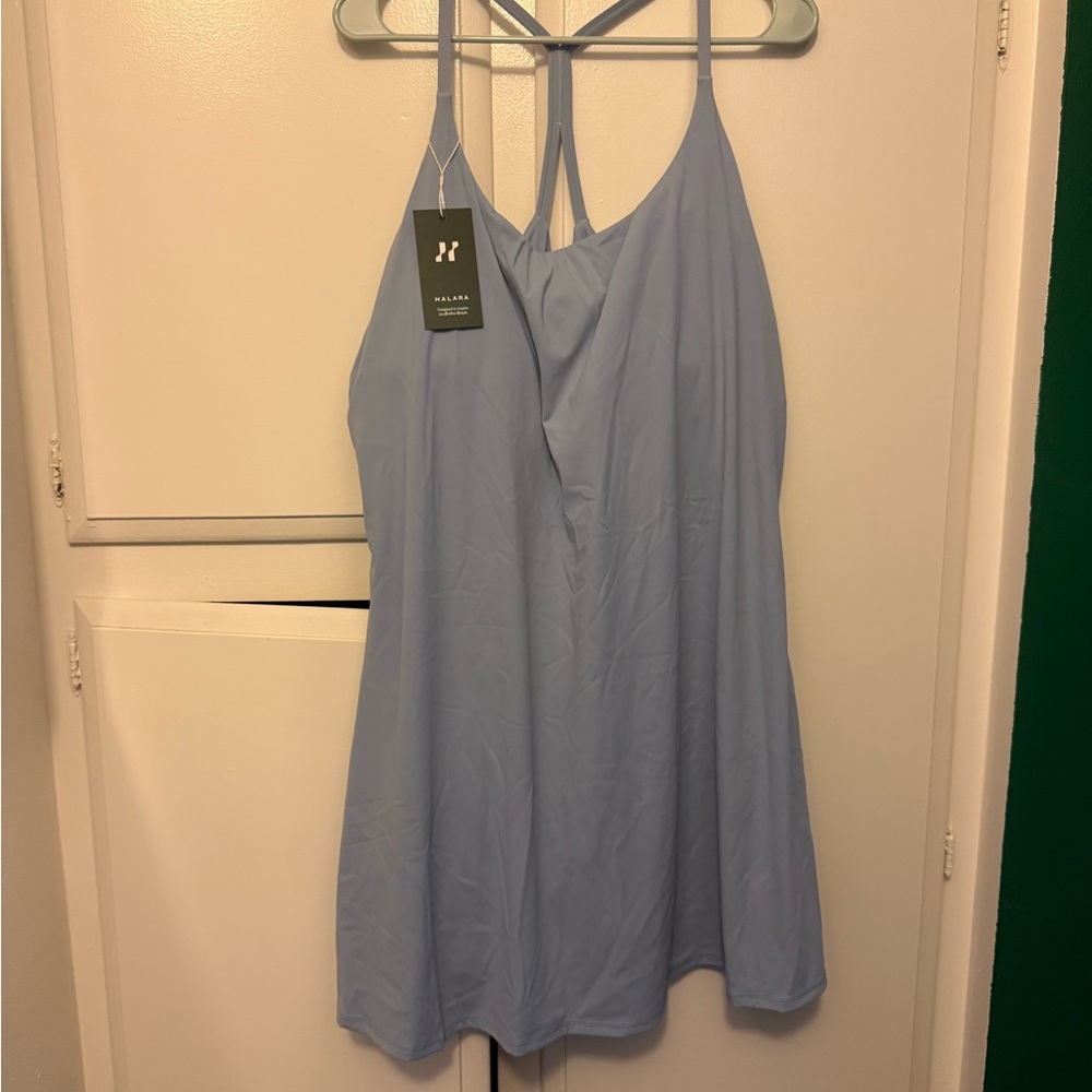 Halara Everyday Soft Blue Sleeveless Dress - Picture 4 of 6
